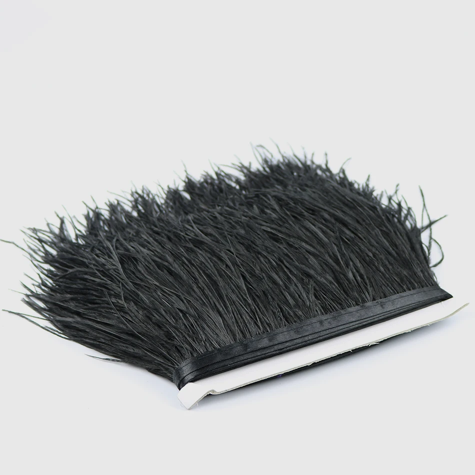 14 black ostrich feather fringe 3