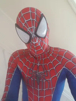 

Raimi Spiderman Superhero Cosplayostume Spandex 3D Spider-Man Cosplay Halloween Spider-man Zentai Costume Freeshipping Hot Sale