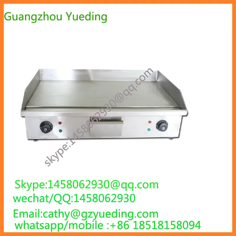 

hot sale electric hamburger griddle for sale Kitchen Equipment Counter Top BBQ Griddle Cooker / Flat Plate grill