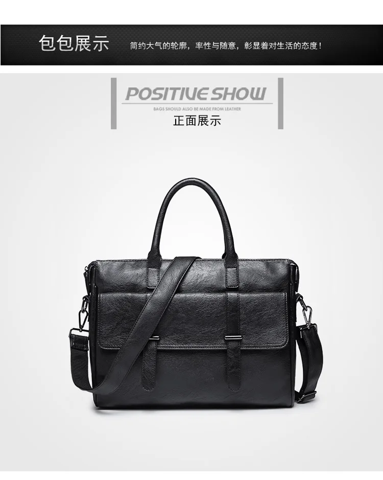 Мужская сумка для ноутбука портфель модные мужские деловые сумки повседневные кожаные сумки-мессенджеры для мужчин Сумки sac Teczka bolsa