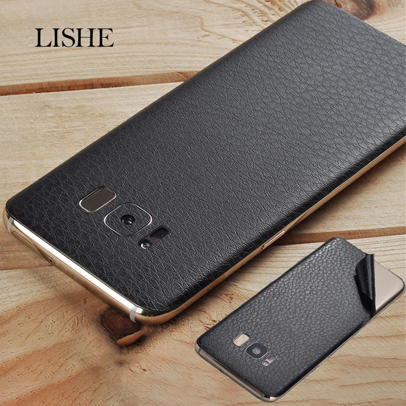 

Vinyl Sticker Skin For Samsung Galaxy Note 9 8 S7 Edge Leather Texture Protector Sticker For Samsung S9 S8 Plus Back Cover Film