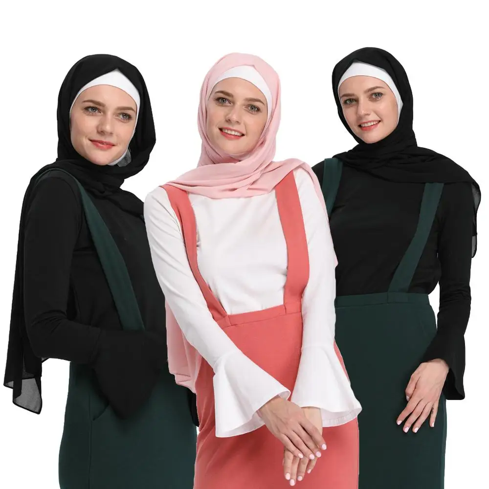 

Muslim Tops Flare Sleeve Solid Color Blouse Shirts For Women Tight Undershirt Abaya Casual Ramadan Islamic Clothing Fashion