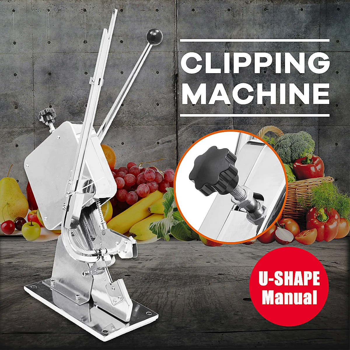 

Manual Ham Sausage Knotting Sealing Machine Supermarket + U-shape Clips New Arrival