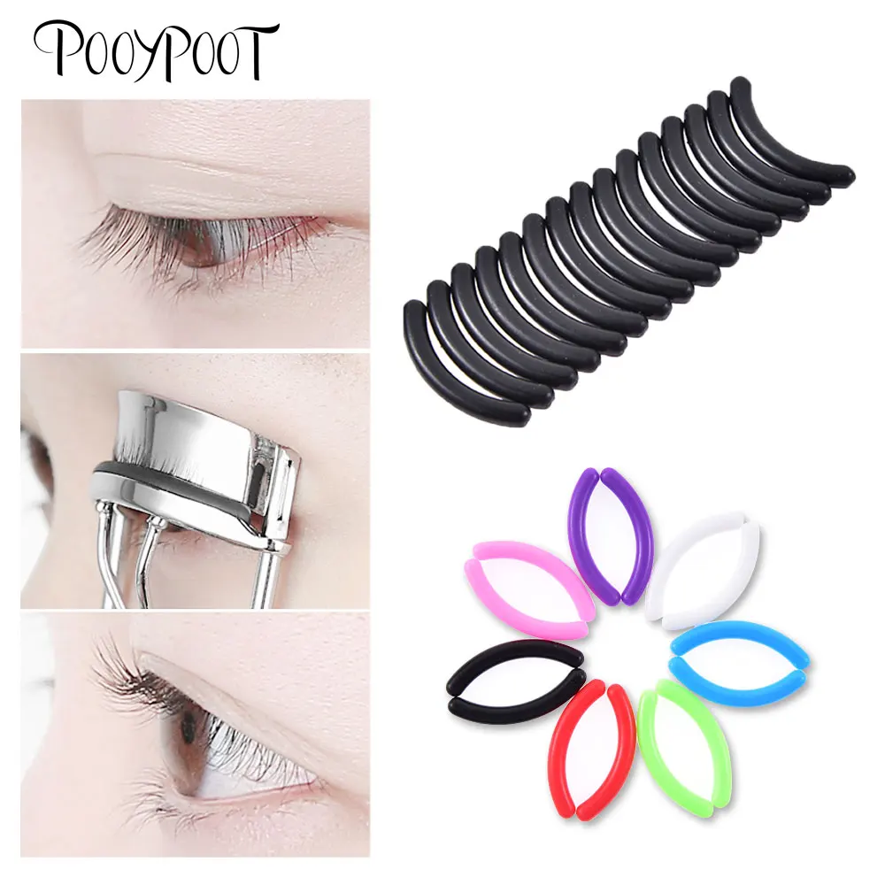 

Pooypoot 15Pcs Eyelashes Curler Refill Rubber Pads High Elastic Universal Type Silicone Lash Curling Replacement Pads Accessory