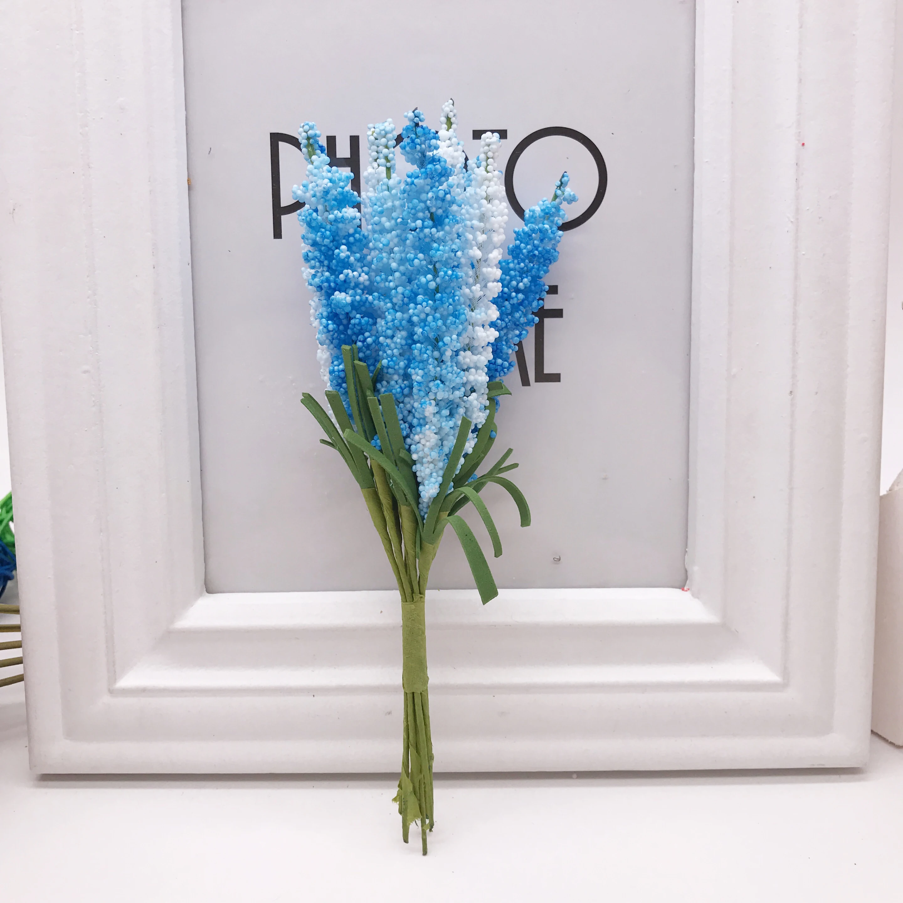 Set of 10 Mini Artificial Lavender Flowers for Wedding and Home Decoration