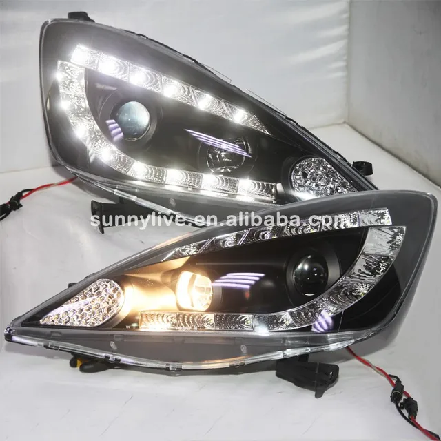 For Honda Fit Jazz Led Angel Eyes Headlight 2009 To 2010 Year Jy In For Honda Fit Jazz Led Angel Eyes Headlight 2009 To 2010 Year Jy