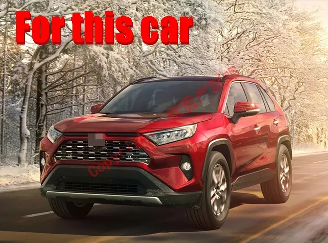 Углеродное волокно стиль интерьера задний бампер порога протектор для Toyota Rav4