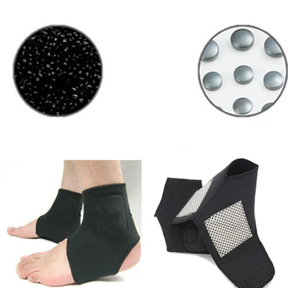 1 Pair Self heating Tourmaline Far Infrared Therapy Ankle Care