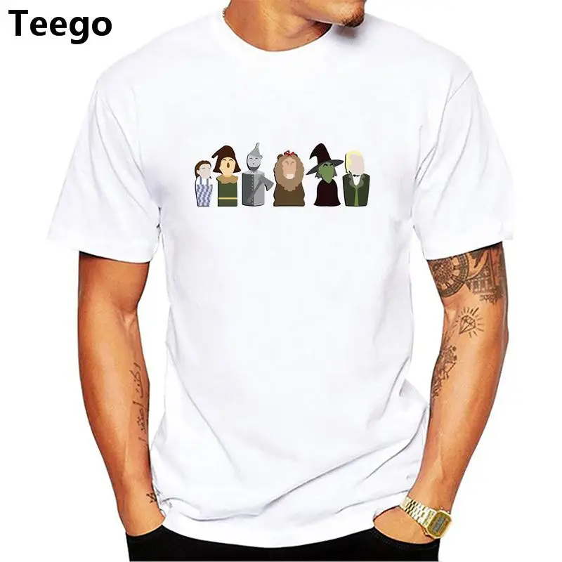

2018 Men's New Fashion Wizard of Oz Printed T Shirt Summer Cool Design Tops High Quality Soft Tee