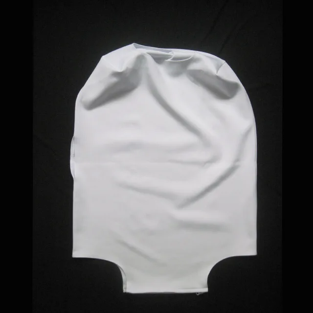 plain white suitcase