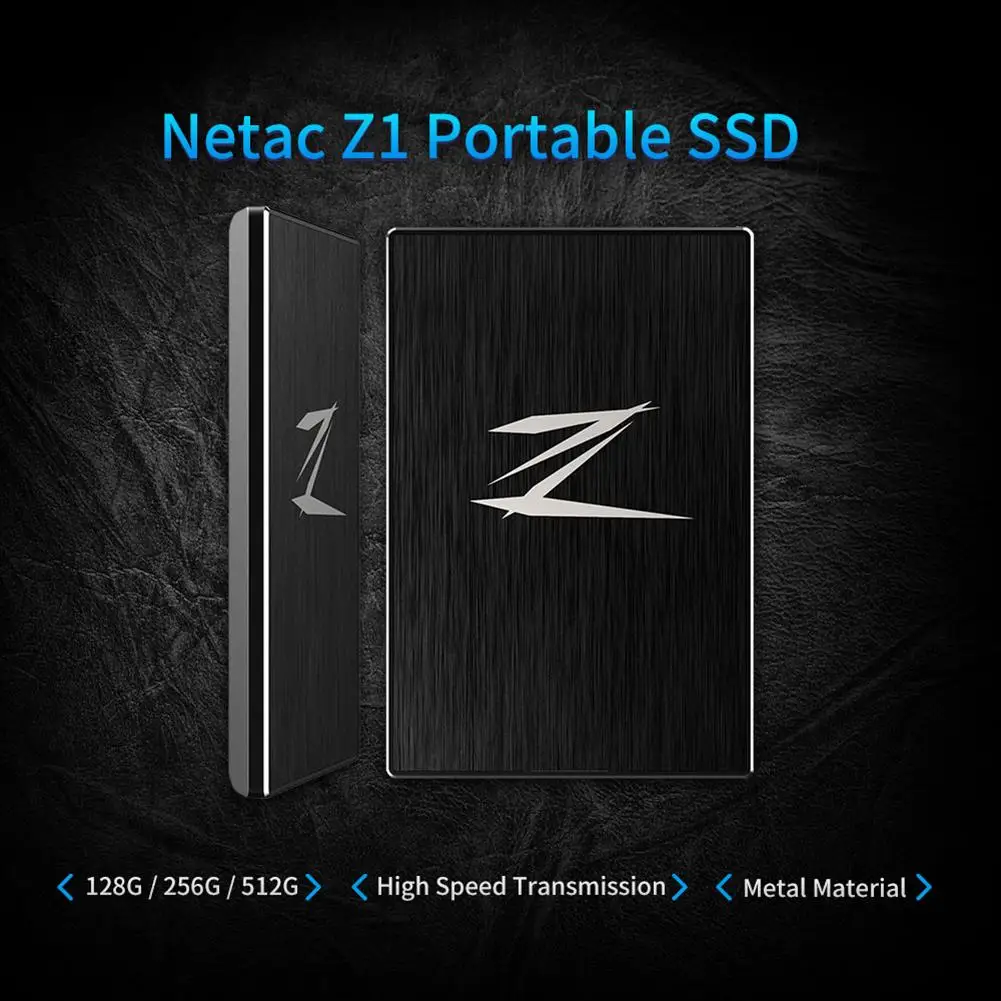 

Netac Z1 USB 3.0 Super Speed 460/370MB/s Portable SSD External Solid State Drive