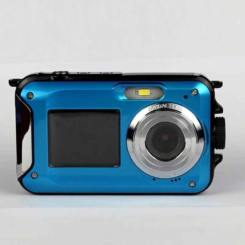 

karue 10pcs W8 2.7inch TFT Digital Camera Waterproof 24MP MAX 1080P Double Screen 16x Digital Zoom Camcorder hot new Camera