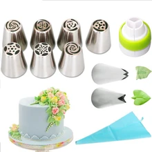 Кондитерские насадки и муфта глазурь трубопроводов советы наборы нержавеющая сталь роза крем формы для выпечки кекс украшения торта инструменты