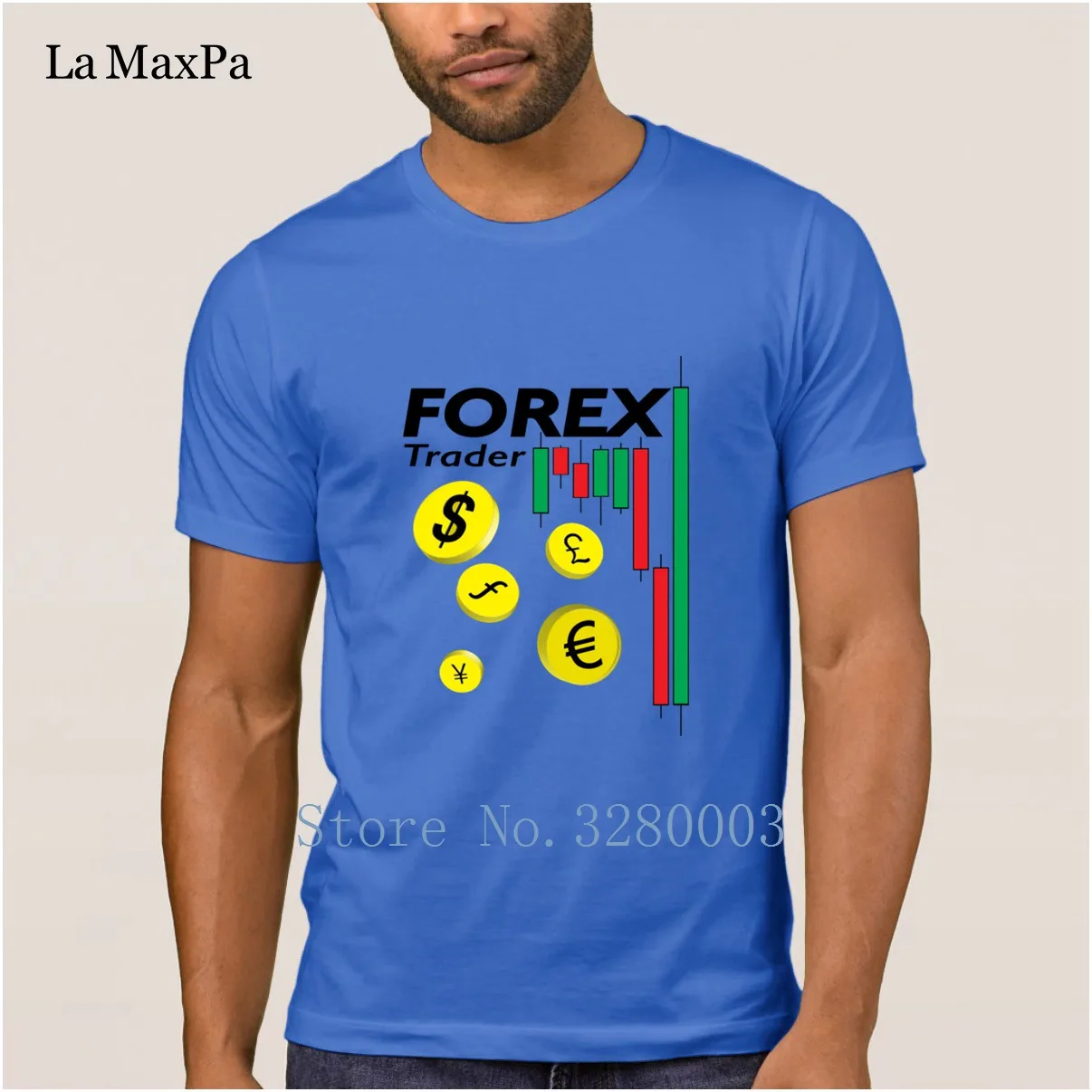 La Maxpa дизайнерская Лучшая мужская футболка forex trader мужская футболка Летняя оригинальная Мужская футболка плюс размер 3xl дешевая распродажа