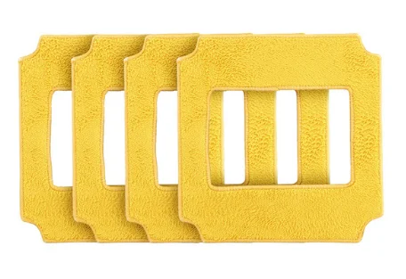 Skup 4 szt. Mopy do robota płyn do szyb win660 RL880 RL1188 środek do czyszczenia szkła, 4 szt. Żółte mopy