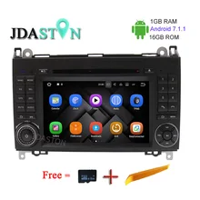 JDASTON 1 г + 16 г Android 7,1 CD проигрыватели DVD плеер для Mercedes Benz Sprinter B200 B-класс w245 B170 W209 W169 gps радио мультимедиа