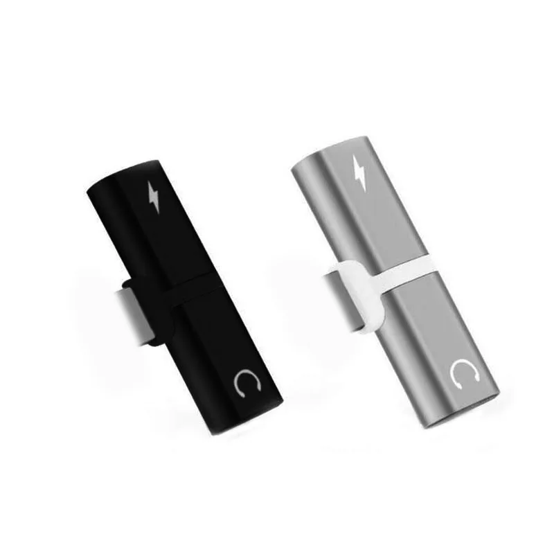 Dual 2 in 1 for Lightning Charging Adapter For IOS 10.3 11 Charger Splitter Headphone Adapter Converter For iPhone 8 7 Plus X