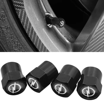 

4pcs black metal Car Wheel Tire Valve Cap cover air Cap Case For OPEL Corsa Insignia Astra Antara Meriva Car styling Accessories