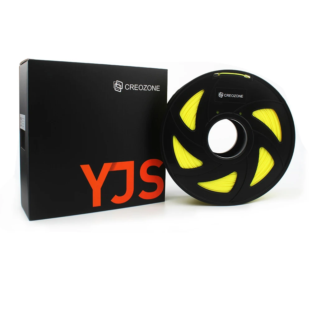 CREOZONE PLA 3D Printer Filament Yellow Color 1000 (10)