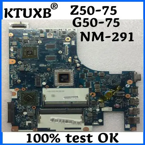 

KTUXB ACLU7/ACLU8 NM-A291 applies to Lenovo Z50-75 G50-75 laptop motherboard CPU FX-7500 DDR3 100% test OK