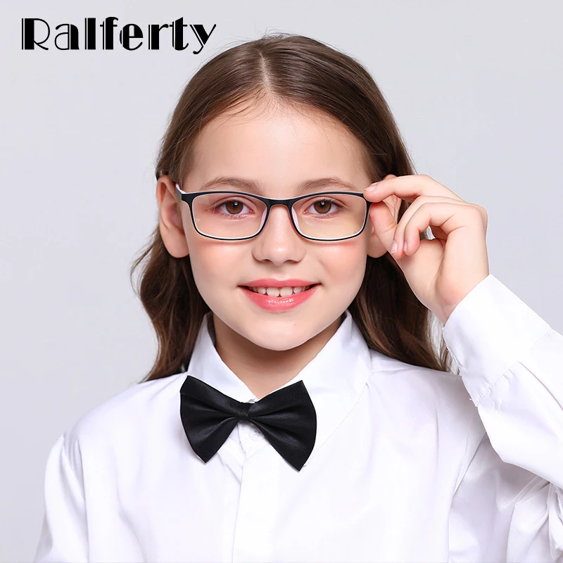 

Ralferty Kids Glasses Frame Child TR90 Computer Gaming Radiation Protection Anti Blue Ray Glasses Myopia Optic Spectacles K28058