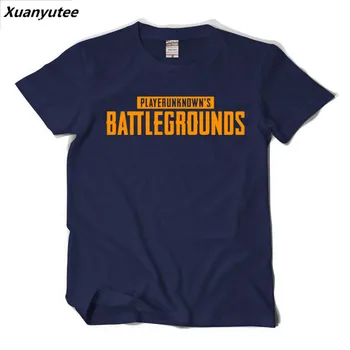 

Xuanyutee Game Career H1z1 T-shirt Men Print Summer New Cotton O-neck Short Sleeve Gamer Steam Casual Tee shirt Homme Navy blue