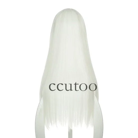 liso franja sintético cabelo completo cosplay traje