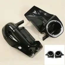 Lower Vented Leg Fairing w 6 5 Speaker Box Pod For Harley Touring Glide FL