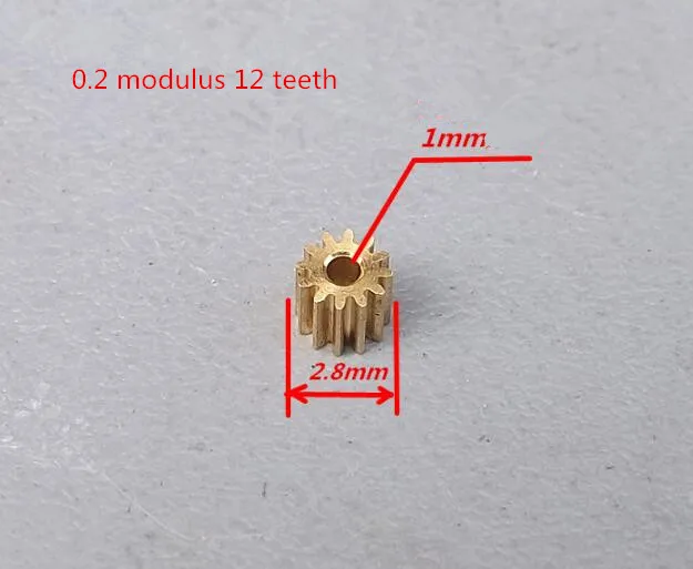 5 шт/лот мини 0,2 модуль 41 зубчатая передача медная Редукторная передача s прецизионная передача DIY коробка передач запчасти
