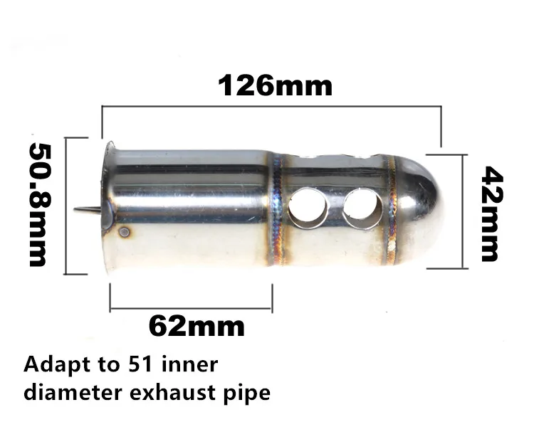 Motorcycle modified parts Exhaust pipe 51 caliber silencer silencer