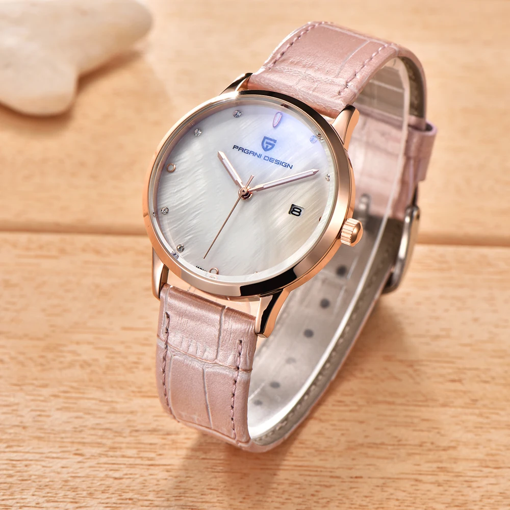 Pagani Дизайн роскошные женские часы со стальным кожаным ремешком женские кварцевые часы с браслетом Relogio Feminino