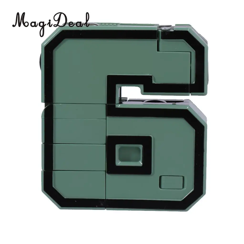MagiDeal 1Set Numbers Armour Team Transform Robot Toy for Kid Role Play Display Toy Math Teaching Prop Boys Great Gift Present
