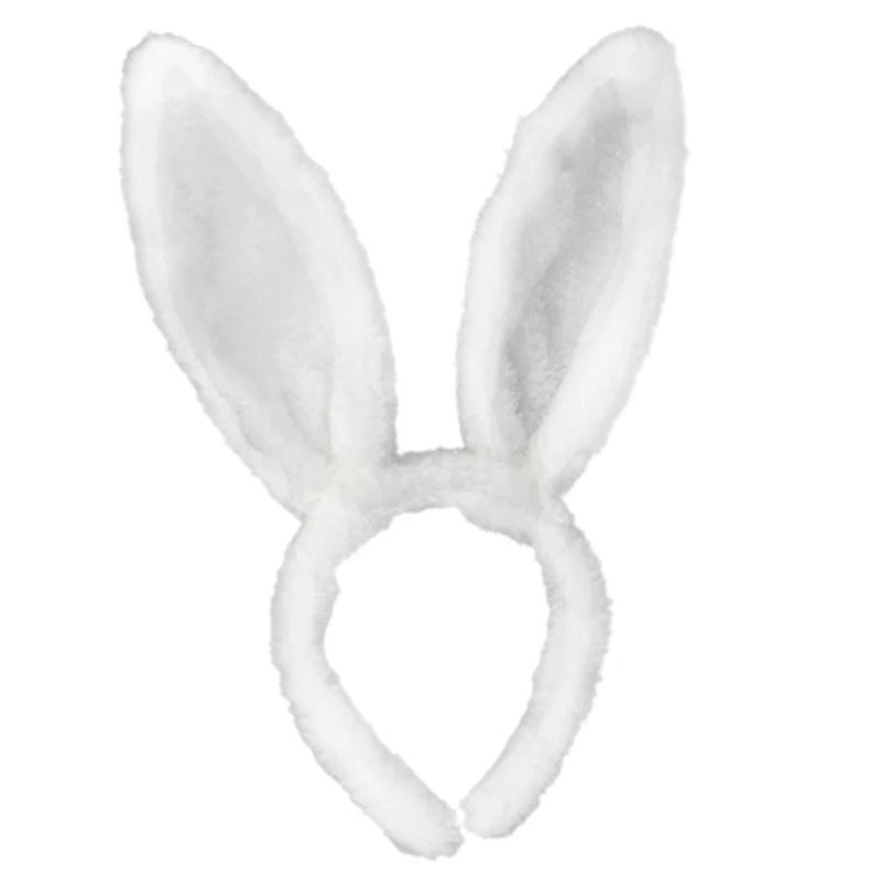 Cute Easter Adult Children Hairband Rabbit Ear Headband Hairband Hair Accessories Hairbands Creative Easter Toys Gift - Цвет: Белый