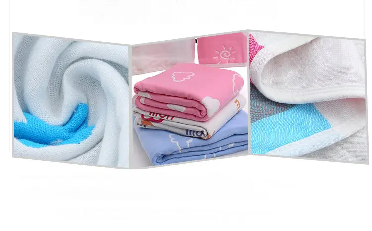 6 Слои натуральная детское одеяло для пеленания хлопок 110*110 см конверт Обёрточная бумага новорожденный супер мягкие детские постельные принадлежности пеленки 523123