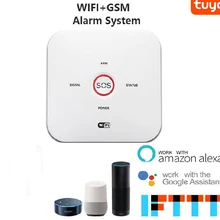 SmartYIBA Smart House TuYa App WiFi GSM 2 in 1 Alarm System 10GDT Smart Anti-theft Compatible with Alexa Tmall Wizard Google