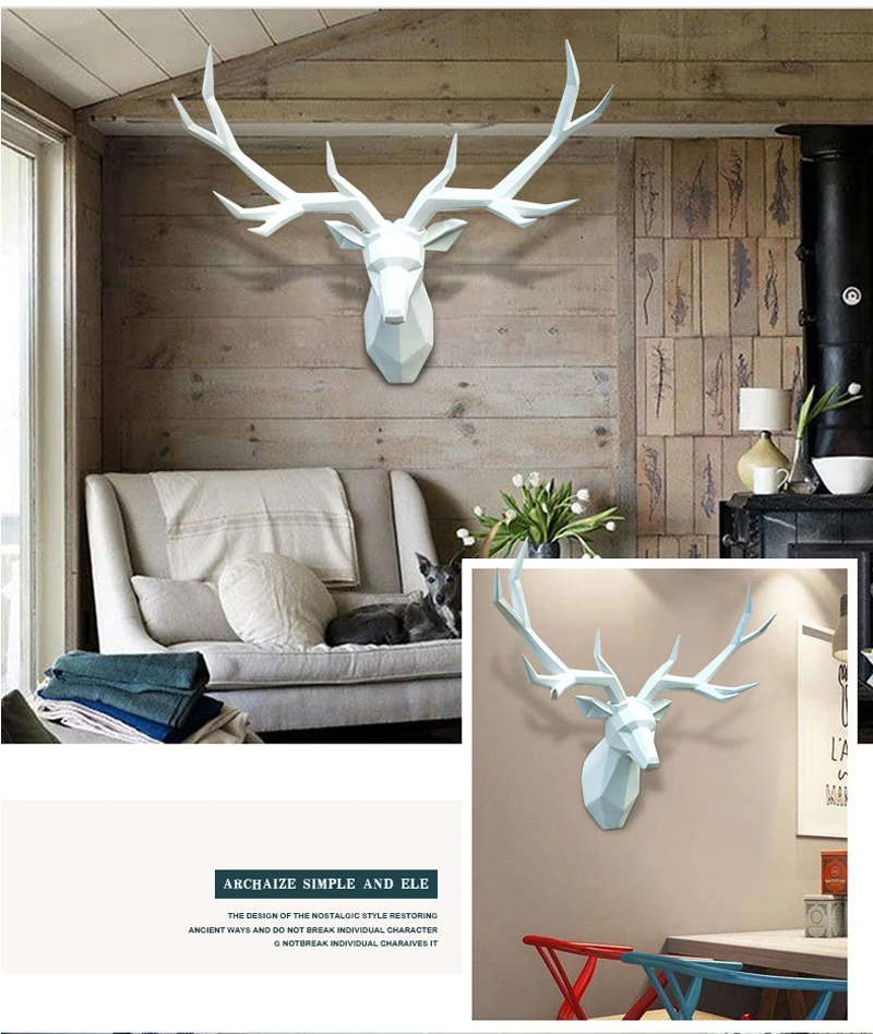 Home-Decor-Accessories-3D-Deer-Statue-Large-Animal-Figurine-Wall-Decoration-Sculpture-Ornament-Party-Wedding-Decorations (3)