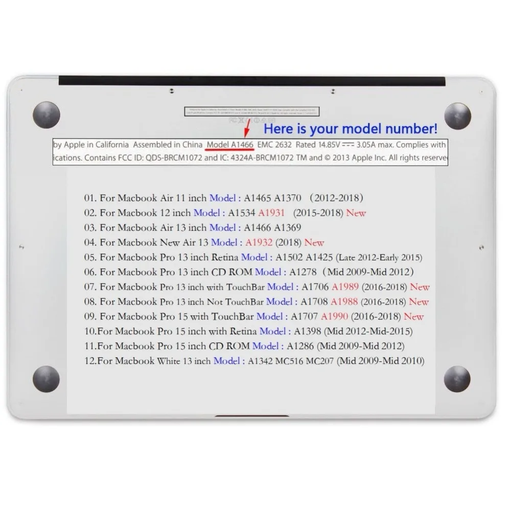 Матовый Жесткий чехол для ноутбука Apple MacBook Air 11 13 Pro Retina 12 15 нового с/без сенсорной