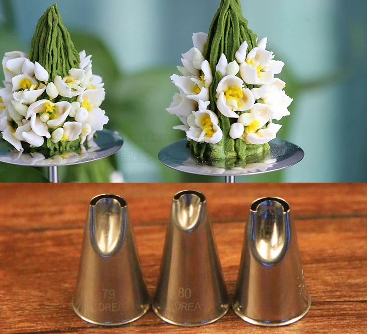 

Korea Tip Cake Decorating Supplies Tools Icing Piping Tip 79 80 81