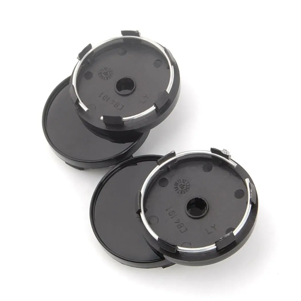 ##BUY 4Pc Black 60mm Diameter SUV Car Wheel Center Cap Covers Rim Hole No Logo Hubcap for bmw toyota peugeot citroen mazda car sticker