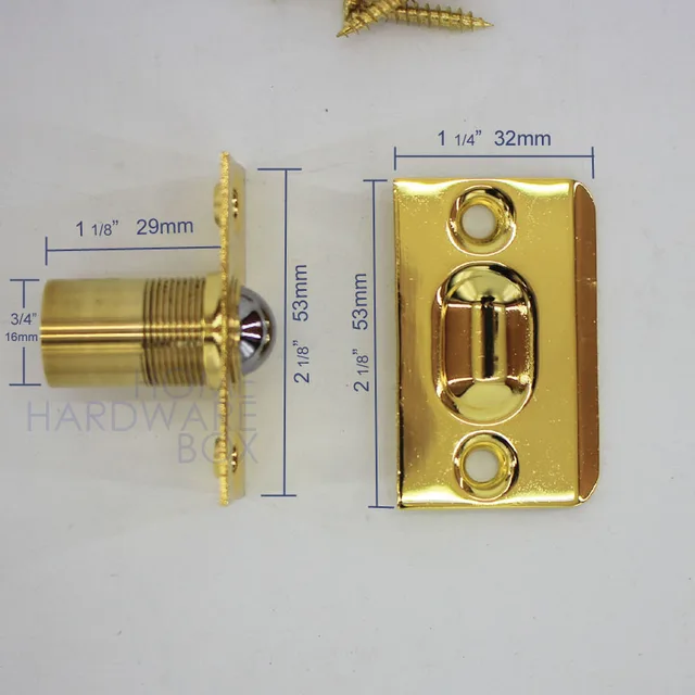 Roller Door Catch & Both The Emtek And Omnia Catches Have Square Corner