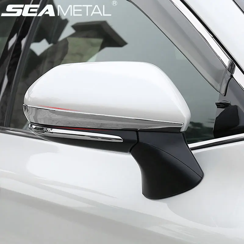 

For Toyota Camry 8 XV70 2018 ABS Chrome Car Rearview Mirror Trim Design Cover 2Pcs Stickers Exterior Decoration Strip Side Frame