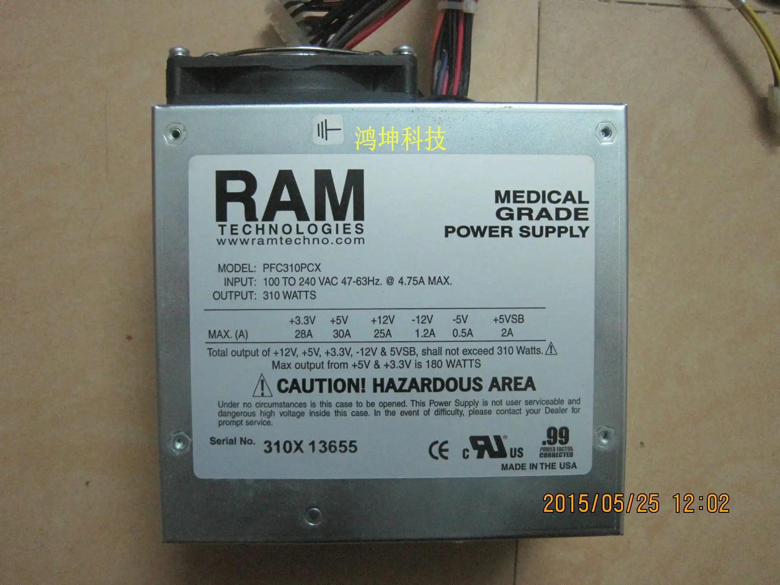 

1PCS  RAM Technologies Medical Grade PFC310PCX selling with good quality