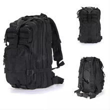 Черный нейлоновый наружный походный рюкзак, многофункциональный военный тактический рюкзак для наружного использования для путешествий на открытом воздухе, альпинизма, туризма HWC