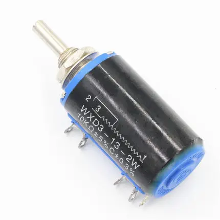 1 шт./лот WXD3 13 2W вал Dia 2 k ohm вращающийся боковой многооборотный потенциометр|shaft