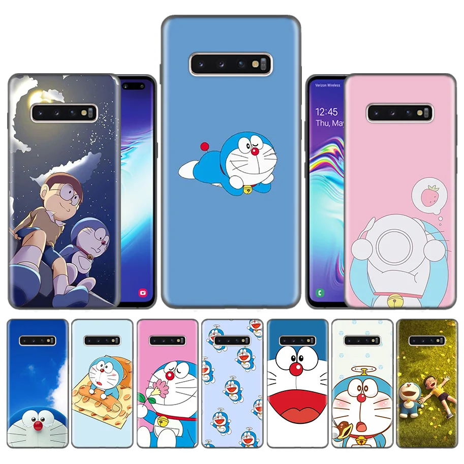 

Fundas Case Coque for Samsung Galaxy S10 S9 S8 Plus 5G A30 A50 A70 A40 A20 Note 8 9 10 Cover Carcass anime Doraemon