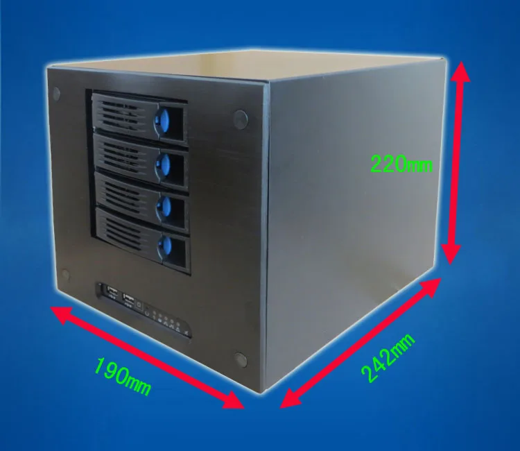 4 disks NAS chassis home mini network storage home video