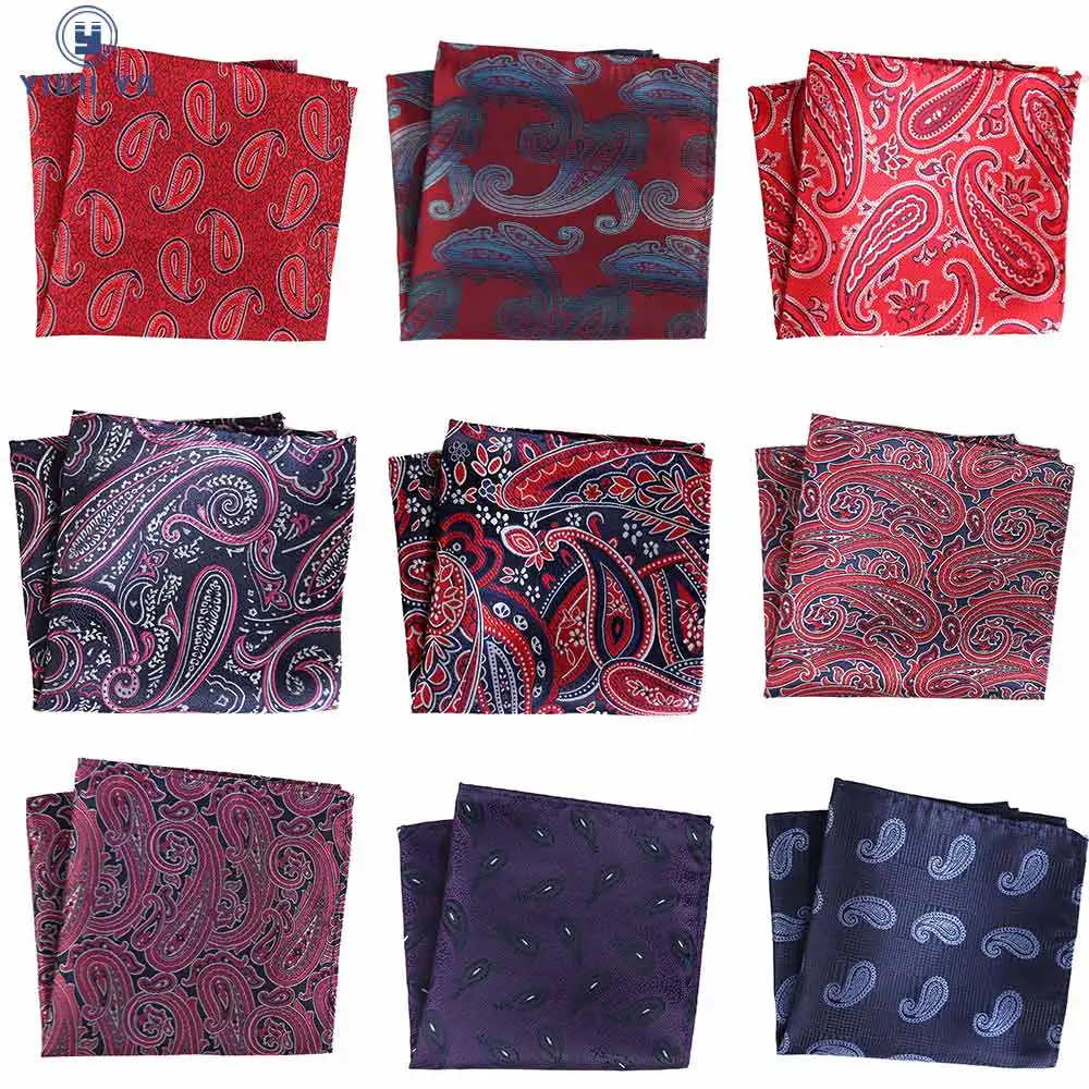 NEW Man 10/" Handkerchief Paisley Floral Pocket Square Wedding Party Hanky