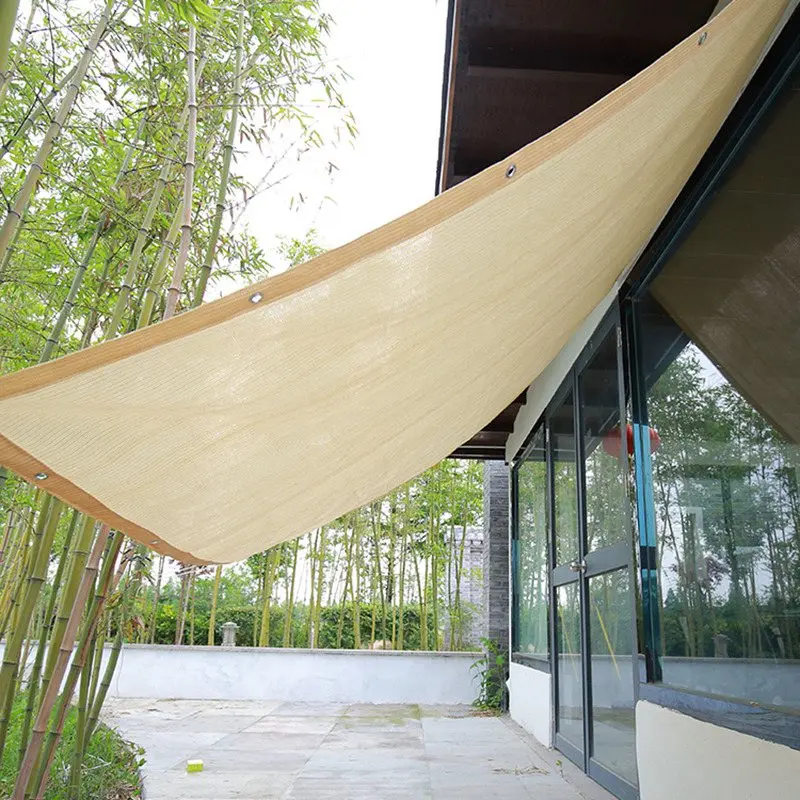 Beige Sun Shade Sail Home Garden Awnings Outdoor Protection Covers Sun Shade Sail Home Garden Awnings