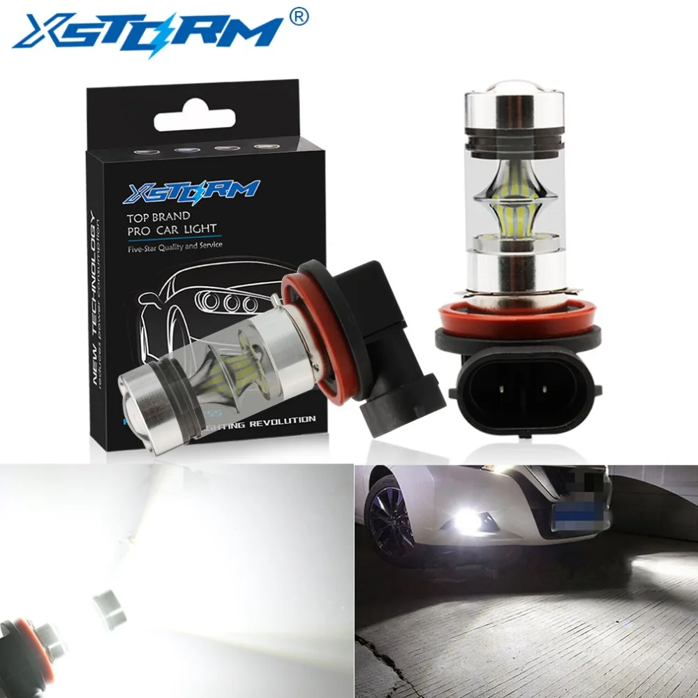 2Pcs H8 H11 LED font b Lamp b font 9006 HB4 Led Bulbs 9005 HB3 Car