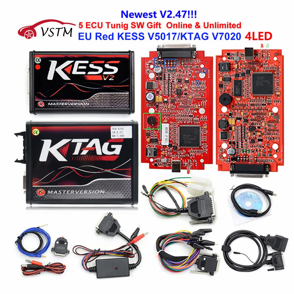 

Newest Ktag K TAG V7.020 KESS V2 V5.017 SW V2.23 v2.47 2.47 Master ECU Chip Tuning Tool K-TAG 7.020 Online Better KTAG V7.003